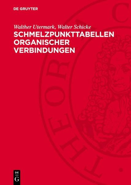 Produktbild: Schmelzpunkttabellen organischer Verbindungen