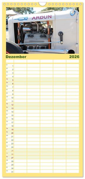 Produktbild: Familienplaner 2026 - Ford Flathead V8 Motoren mit 5 Spalten (Wandkalender, 21 x 45 cm) CALVENDO