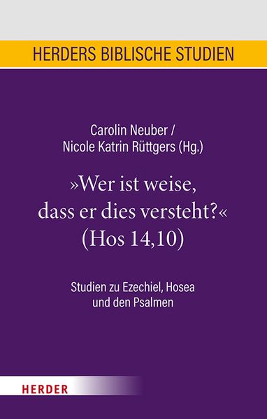 Produktbild: &bdquo;Wer ist weise, dass er dies versteht?&ldquo; (Hos 14,10)
