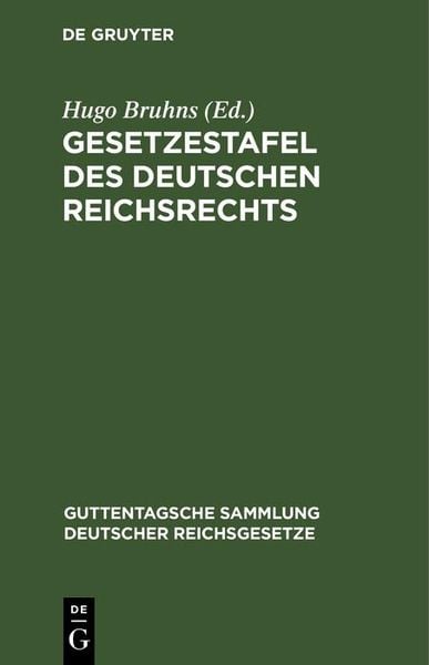 Produktbild: Gesetzestafel des deutschen Reichsrechts