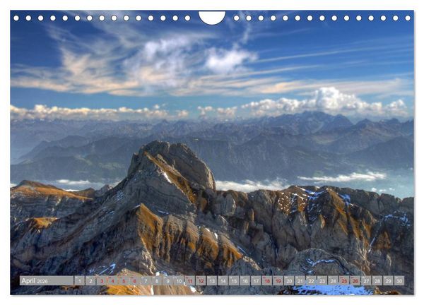 Produktbild: Schweizer Berggipfel (Wandkalender 2026 DIN A4 quer), CALVENDO Monatskalender