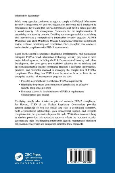 Produktbild: FISMA Principles and Best Practices
