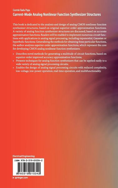 Produktbild: Current-Mode Analog Nonlinear Function Synthesizer Structures
