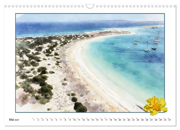 Produktbild: Karibisches Flair auf Formentera (Wandkalender 2027 DIN A3 quer), CALVENDO Monatskalender