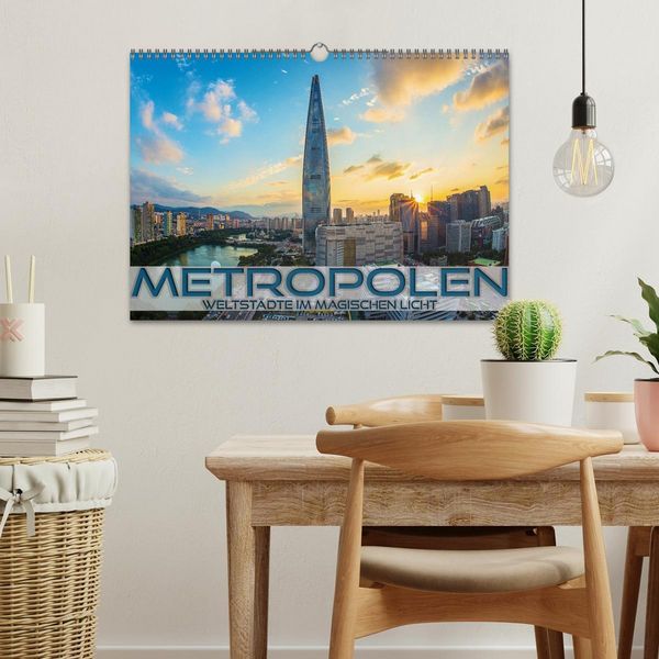 Produktbild: Metropolen - Weltst&auml;dte im magischen Licht (Wandkalender 2026 DIN A3 quer), CALVENDO Monatskalender