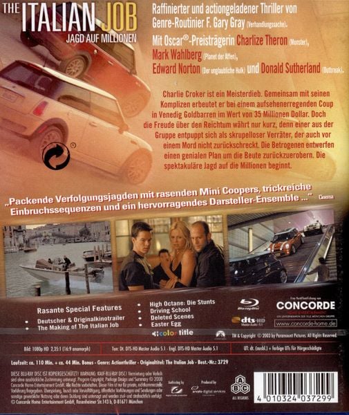 Produktbild: The Italian Job - Jagd auf Millionen