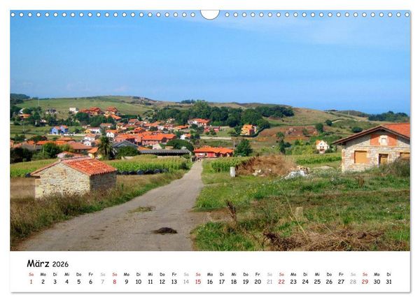 Produktbild: Camino del norte - K&uuml;stenweg (Wandkalender 2026 DIN A3 quer), CALVENDO Monatskalender