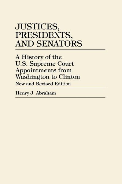 Produktbild: Justices, Presidents, and Senators