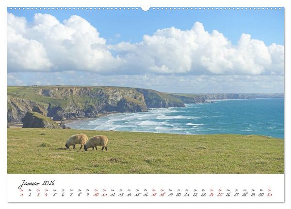 Produktbild: Cornwall. Der malerische S&uuml;dwesten Englands (Wandkalender 2026 DIN A2 quer), CALVENDO Monatskalender