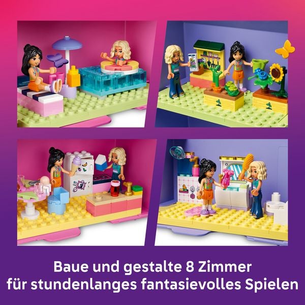 Produktbild: LEGO Friends 42697 Kreativer Puppenhauskoffer, Bauset, Tragbares Puppenhaus f&uuml;r Kinder
