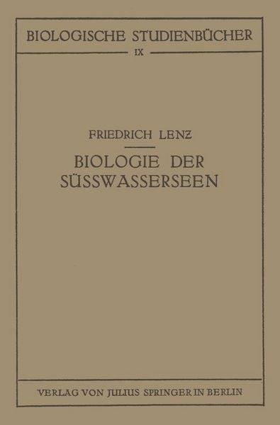 Produktbild: Einf&uuml;hrung in die Biologie der S&uuml;sswasserseen