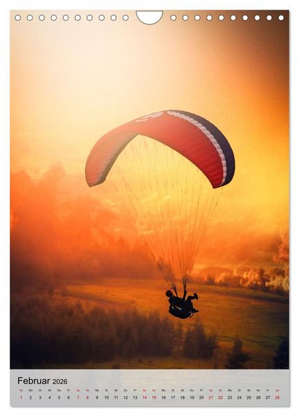 Produktbild: Paragliding - einfach Spa&szlig; (Wandkalender 2026 DIN A4 hoch), CALVENDO Monatskalender