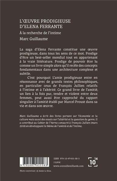 Produktbild: L'oeuvre prodigieuse d'Elena Ferrante