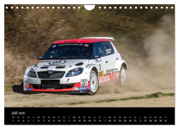 Produktbild: Schnell - Schneller - Rallye (Wandkalender 2026 DIN A4 quer), CALVENDO Monatskalender