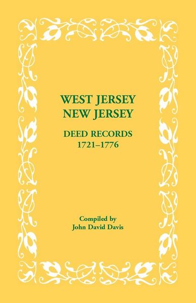 Produktbild: West Jersey, New Jersey Deed Records, 1721-1776
