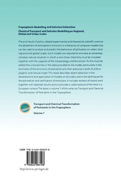 Produktbild: Tropospheric Modelling and Emission Estimation