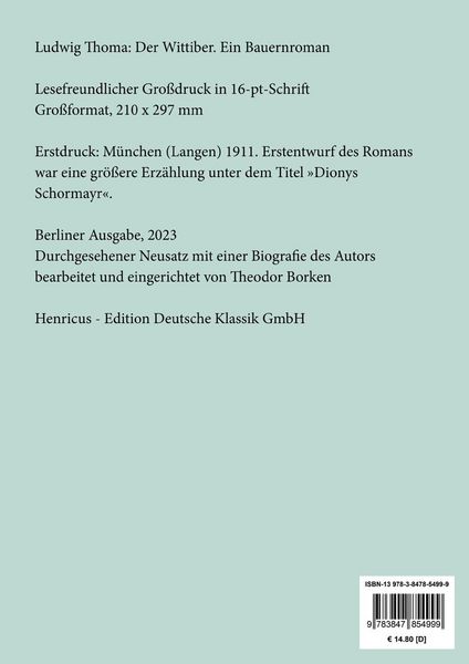Produktbild: Der Wittiber (Gro&szlig;druck)