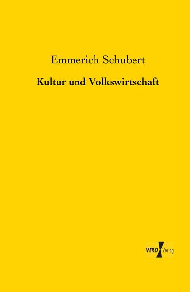 Produktbild: Kultur und Volkswirtschaft