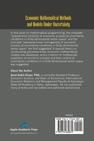 Produktbild: Economic-Mathematical Methods and Models under Uncertainty