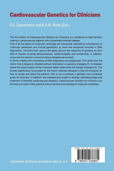 Produktbild: Cardiovascular Genetics for Clinicians