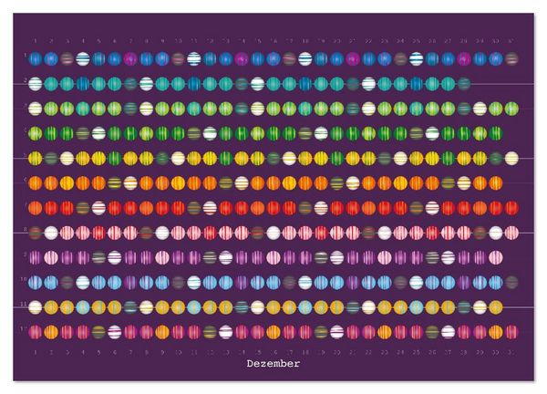 Produktbild: Perlenkalender (Wandkalender 2026 DIN A4 quer), CALVENDO Monatskalender