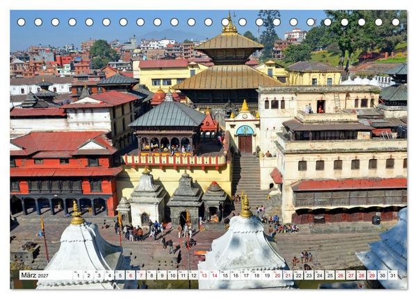 Produktbild: Das Kathmandutal (Tischkalender 2027 DIN A5 quer), CALVENDO Monatskalender