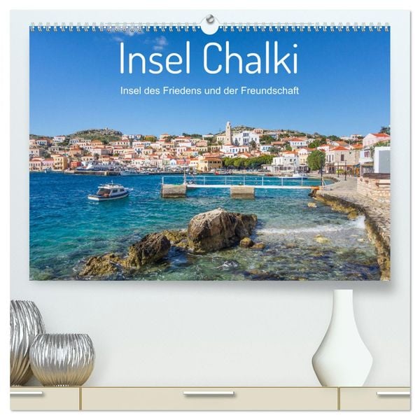 Insel Chalki (hochwertiger Premium Wandkalender 2025 DIN A2 quer), Kunstdruck in Hochglanz