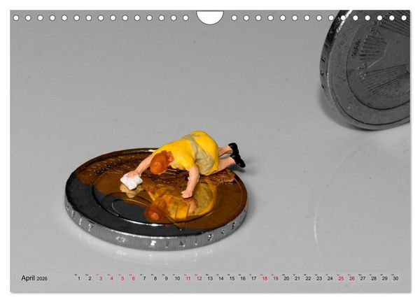 Produktbild: Miniaturwelten - Kleine Leute bei der Arbeit (Wandkalender 2026 DIN A4 quer), CALVENDO Monatskalender
