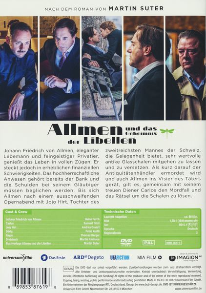 Produktbild: Allmen und das Geheimnis der Libellen