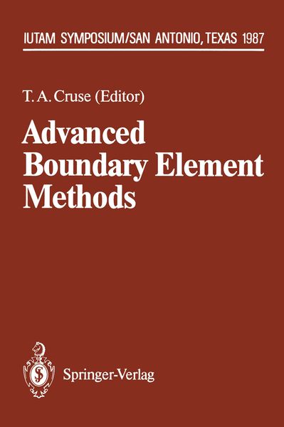 Produktbild: Advanced Boundary Element Methods
