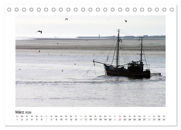 Produktbild: JUIST - Ansichten einer Insel (Tischkalender 2026 DIN A5 quer), CALVENDO Monatskalender