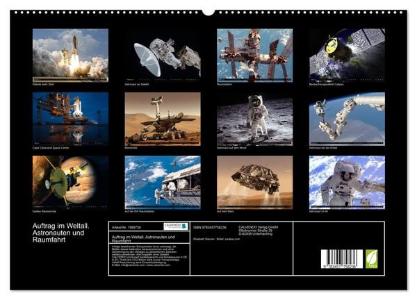 Produktbild: Auftrag im Weltall. Astronauten und Raumfahrt (hochwertiger Premium Wandkalender 2026 DIN A2 quer), Kunstdruck in Hochglanz