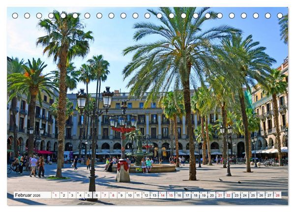 Produktbild: BARCELONA, Traumziel am Mittelmeer (Tischkalender 2026 DIN A5 quer), CALVENDO Monatskalender