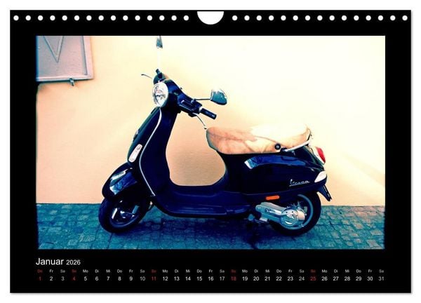 Produktbild: Motorroller (Wandkalender 2026 DIN A4 quer), CALVENDO Monatskalender