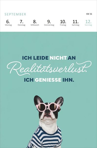 Produktbild: Wochenkalender Mir geht&rsquo;s nicht gut, ich glaub ich hab Montag 2027