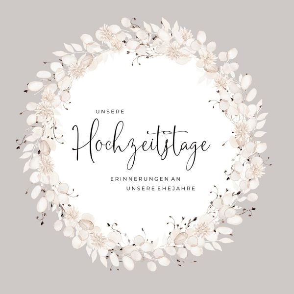 Produktbild: Unsere Hochzeitstage - Erinnerungen an unsere Ehejahre, Hochzeitstagebuch Erinnerung