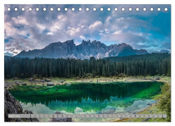 Produktbild: Herbst in den Dolomiten (Tischkalender 2026 DIN A5 quer), CALVENDO Monatskalender