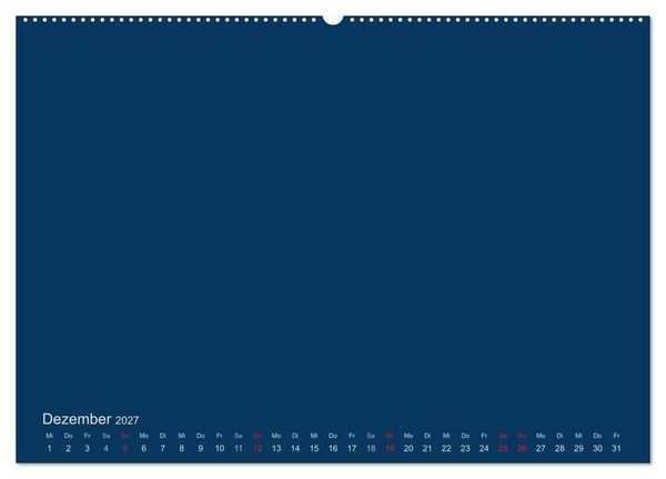 Produktbild: Bastelkalender - Dunkelblau (Wandkalender 2027 DIN A2 quer), CALVENDO Monatskalender