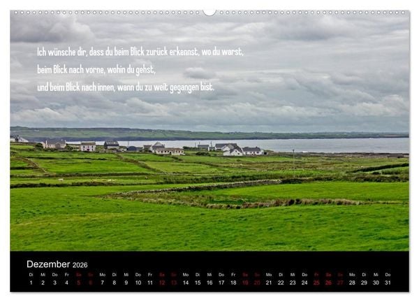 Produktbild: Irland - Irische Segensw&uuml;nsche (Wandkalender 2026 DIN A2 quer), CALVENDO Monatskalender