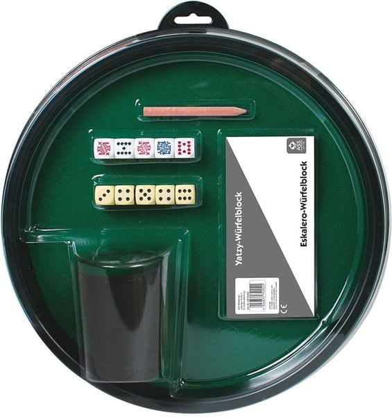 Produktbild: ASS 22574002 - W&uuml;rfelarena, W&uuml;rfelset (W&uuml;rfelteller, Becher, 10 W&uuml;rfel, Bl&ouml;cke, Stift)