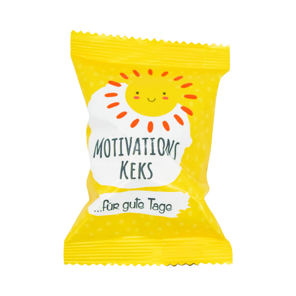 Produktbild: Gl&uuml;ckskeks. Motivationsgl&uuml;ckskekse gelb 6g