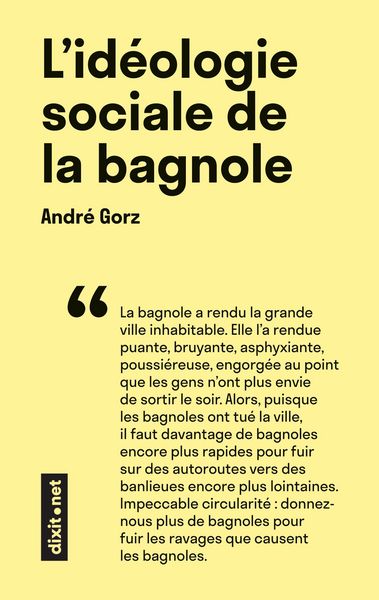 Produktbild: L'id&eacute;ologie sociale de la bagnole