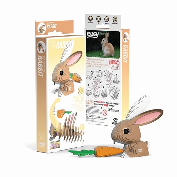 Produktbild: EUGY - 3D Bastelset Hase