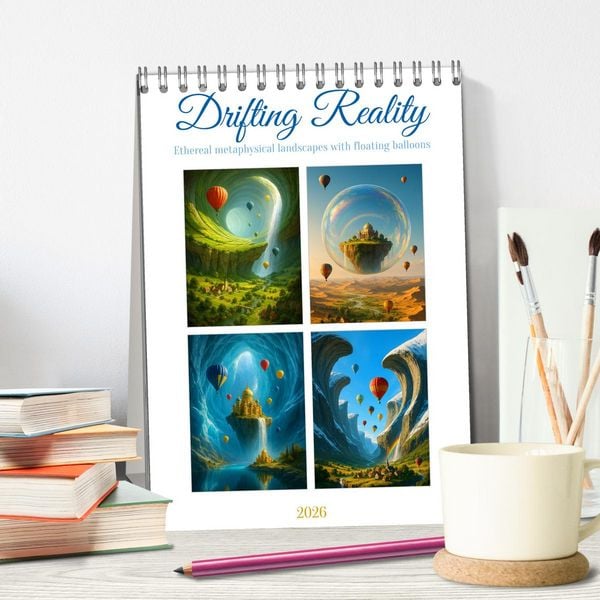 Produktbild: Drifting Reality (Desk Calendar 2026 DIN A5 portrait), CALVENDO 12 Month DeskCalendar