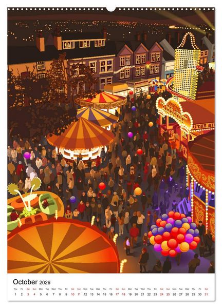 Produktbild: Ilkeston, Past and Present (High Quality Premium Wall Calendar 2026 DIN A2 portrait),CALVENDO 12 Month Wall Calendar