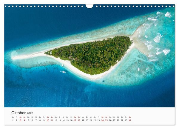 Produktbild: Malediven - Die sch&ouml;nsten Str&auml;nde der Welt. (Wandkalender 2026 DIN A3 quer), CALVENDO Monatskalender