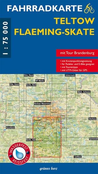 Produktbild: Fahrradkarte Teltow, Flaeming-Skate