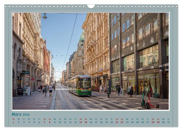 Produktbild: HELSINKI CITY (Wandkalender 2026 DIN A3 quer), CALVENDO Monatskalender