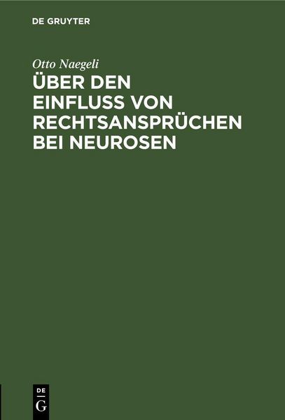 Produktbild: &Uuml;ber den Einflu&szlig; von Rechtsanspr&uuml;chen bei Neurosen