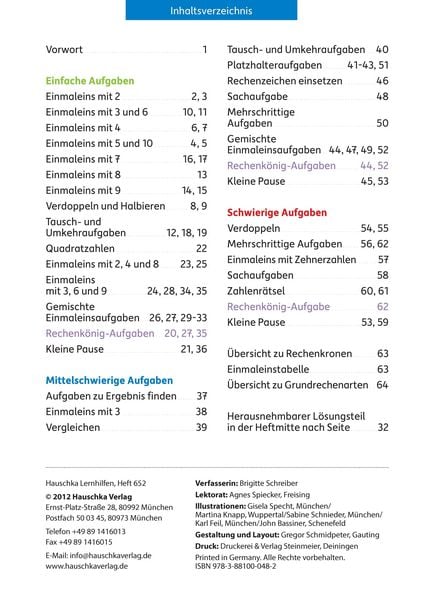 Produktbild: Mathe 2./3. Klasse &Uuml;bungsheft - Einmaleins